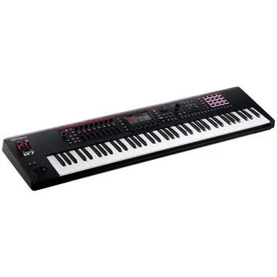 Produktbild von Roland FANTOM-07, Digitaler Synthesizer, Chor, Nachhall, 24 Bit, Schwarz, LCD, AC
