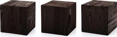 Immagine prodotto di Set di tre pilastri in legno 20x20x20cm, pilastro floreale, pilastro decorativo, decorazione di tronchi d'albero, pilastro in legno a forma di blocco, stabile e durevole, aspetto legno naturale