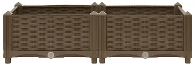 Productafbeelding van Verhoogd Tuinbed voor Bloemen en Groenten 80 x 40 x 23 cm