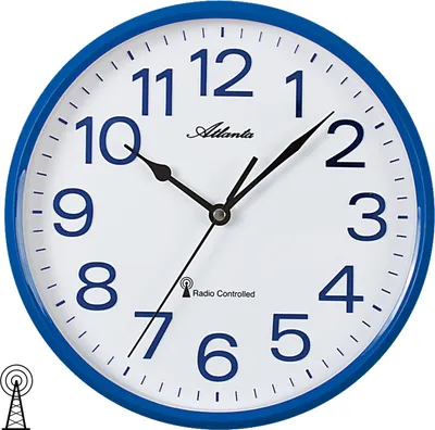 Produktbild von Atlanta Wanduhr, Funk, Ø 25,5 cm, 4378-5
