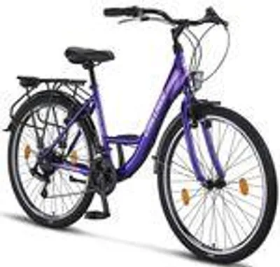 Produktbild von Chillaxx Bike Strada Premium City Bike in 24, 26, 28 Zoll - Fahrrad für Mädchen, Jungen, Herren und Damen - 21 Gang-Schaltung - Hollandfahrrad Citybike