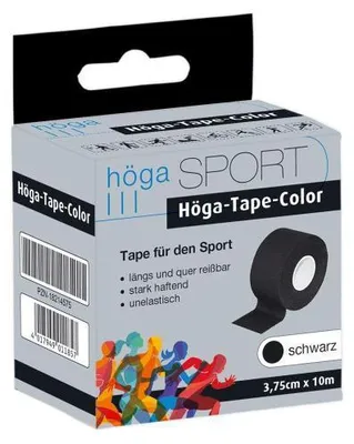 Zdjęcie produktu dla Taśma Höga-Tape Colour 3,75 cmx10 m czarna 1 szt
