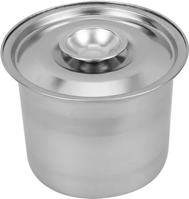 Produktbild von 4er-Pack herstellbare ijsbehälter aus Edelstahl mit Abdeckungen, 10 cm ijsbehälter für Selbstgemachtes Eis, luftdichte Gefrierschalen für den Haushalt und Feiern
