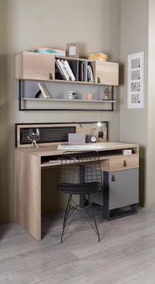Immagine prodotto di Scrivania marrone scrivania camera da letto camera giovani legno mobili 131x63x109cm