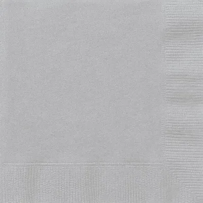 Produktbild von 20 grosse Servietten silber 33 x 33 cm