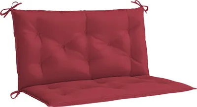 Obrázek produktu pro vidaXL Polštář na zahradní lavici vínově červený 100x(50+50)x7 cm Oxford tkanina