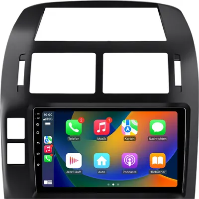 Image de Autoradio Android 9 pouces 64 Go pour VW Polo 9N 9N3 2001-2009 avec CarPlay & Android Auto Navigation & Bluetooth