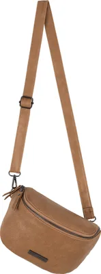 Produktbild von Bauchtasche Crossbody-Bag Umhängetasche Kunstleder Italy-Design CAMEL (66672)