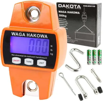 Obrázek produktu pro DAKOTA Elektronická závěsná váha 300kg M90168