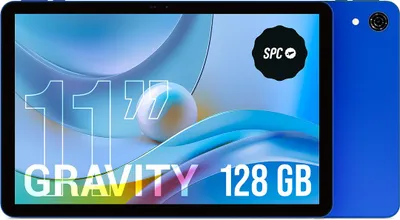 SPC Gravity - Tablet 11 Zoll HD Blau, Octa-Core, 4GB RAM, 128GB Speicher, 7 Stunden Akku mit Reverse Charging, Dual Band WiFi und Android 14