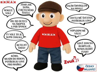 Obrázek produktu pro Figurka mluvícího Brňáka 32cm, Obrázek vytvořený pomocí AI
