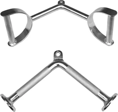 Produktbild von Sporttrend 24 - Seilzug Set V Griff + Rudergriff breit mit Hufgriff