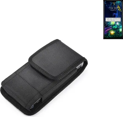 Produktbild von Holster Gürteltasche kompatibel mit LG Electronics V50 ThinQ Holster Gürtel Tasche wasserabweisend Handy Hülle Schutz Hülle Outdoor schwarz