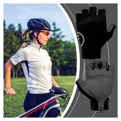 Produktbild von Herren Motorradhandschuhe, Fahrradhandschuhe, rutschfeste Stoßdämpfung leichte Handschuhe für Jugendliche und Damen