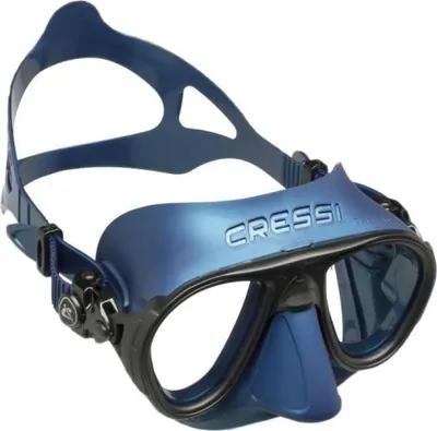 Produktbild von Cressi Calibro Tauchmaske Blau  Blau One Size