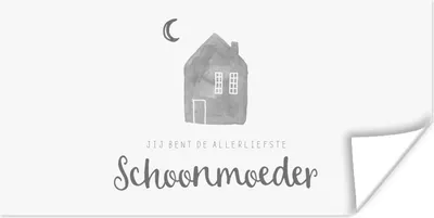 Produktbild von MuchoWow® Poster Mutter - Schwiegermutter - Geschenk zum Muttertag - Sprichwörter - schwarz-weiß 40x20 cm - Poster für die Wand - Poster Schlafzimmer