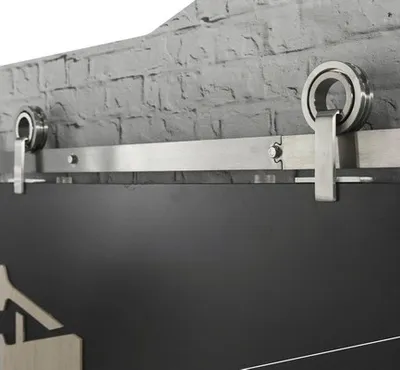 Produktbild von Intersteel Schiebetürsystem 200 cm Modern Top Edelstahl gebürstet
