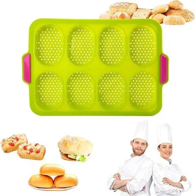 Produktbild von Silikon-Baguette-Form, Antihaft, Backblech für knuspriges Brot