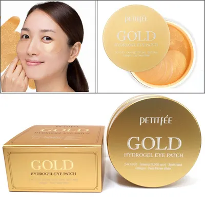 Immagine prodotto di Petitfee Gold Hydrogel Eye Patch - Cerotto oculare con complesso d'oro a 24 carati
