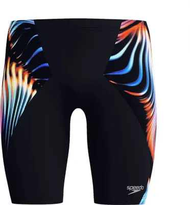 Immagine prodotto di Speedo Club Training Pantaloncini da bagno stampati con V-Cutt uomo blu navy arancione taglia 3