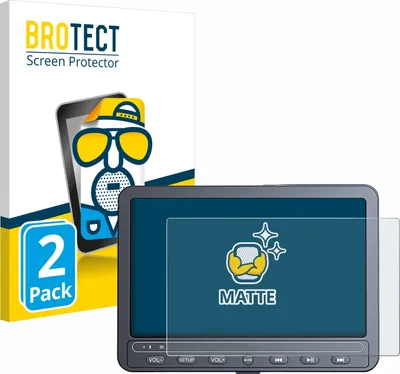 Produktbild von 2x BROTECT Schutzfolie für Naviskauto 10.5" Displayschutz Displayschutzfolie Folie Matt Entspiegelungsfolie