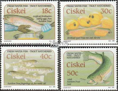 Produktbild von Briefmarken Südafrika - Ciskei 1989 Mi 153-156 (kompl.Ausg.) FDC Forellenzucht