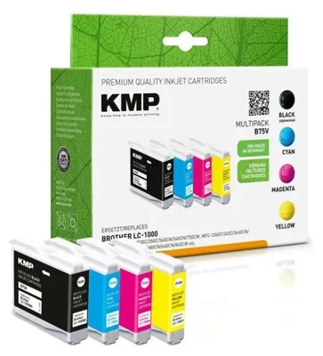 Zdjęcie produktu dla KMP 1035,4005, Czarny, Cyjan, Purpurowy, Żółty, 16,3 ml, 4 szt., Multipak