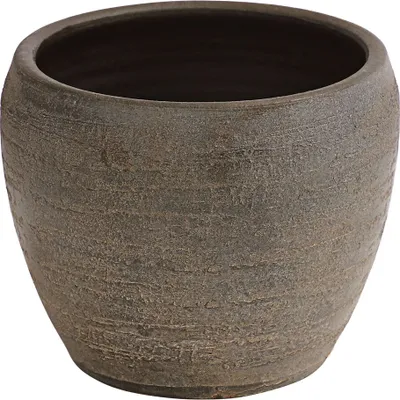 Produktbild von Dehner Übertopf Kenia, Ø ca. 26 cm, Höhe ca. 23 cm, Keramik, braun