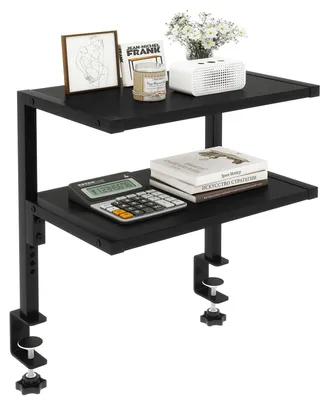 Productafbeelding van Bureauplank Klemrek 2-Laags Verstelbaar - 33 cm Breed