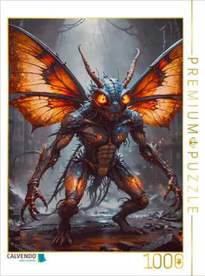 Produktbild von CALVENDO Puzzle Der Mottenmann | 1000 Teile Lege-Größe 64x48cm Foto-Puzzle für glückliche Stunden