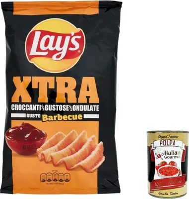 Produktbild von Lay's MAX Double Crunch, Kartoffelchips, 110 g, Grill, 508 kcal, 2121 kJ, 27 g