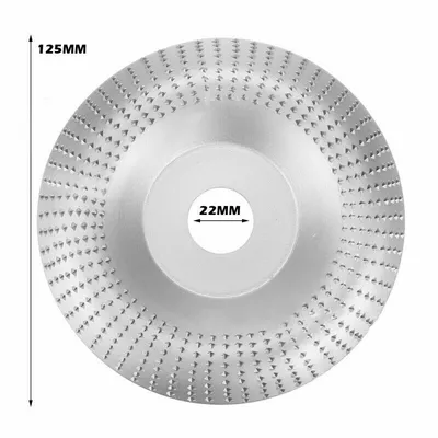 Produktbild von 125*22 mm Schleifscheibe für Holz-Raspelscheibe Flex Scheibe für Winkelschleifer Silber