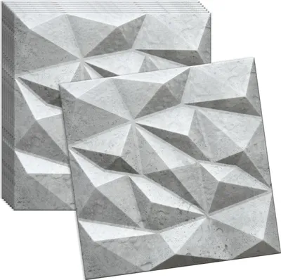 Zdjęcie produktu dla Verdico | Panel ścienny 3D – architektura betonowa – 50 × 50 cm – stylowy design – łatwa instalacja – wysoka jakość