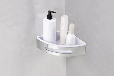 Produktbild von REIKA Duschkorb für die Ecke 19 cm edelstahl