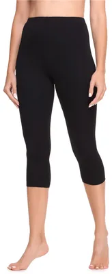 Produktbild von Ladeheid Damen Leggings 3/4 aus Viskose LA40-202(Schwarz, 38)