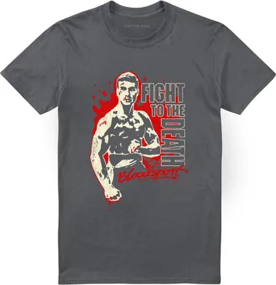 Immagine prodotto di Bloodsport - Maglietta "To The Death" per uomo/donna Unisex TV22040 (L) (Charcoal)