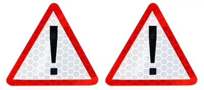 Immagine prodotto di Segnaletica di pericolo riflettente per porte - Set di 2