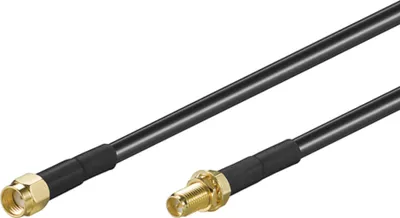 Produktbild von Wentronic RP-SMA FM 1000 10.0m, Schwarz, RP-SMA, RP-SMA