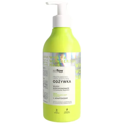 Zdjęcie produktu dla So!Flow - Emolientowo-proteinowa odżywka do włosów niskoporowatych, 400ml