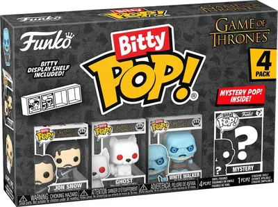 Produktbild von Game of Thrones - Jon Snow Ghost White Walker Bitty Pop! Funko
