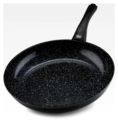 Produktbild von Belugo Pfanne 28 cm aus geschmiedetem Aluminium – Antihaft Pfanne PFAS-frei mit ELODUR® Select Beschichtung – Bratpfanne für Induktion, Schwarz