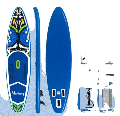 Imagen del producto de Tabla de paddleboard inflable, con todos los accesorios incluidos, diseño ligero, modelo SUPFR02E (350 x 84 x 15 cm)