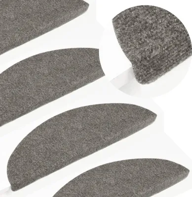 Image de The Living Store Tapis de sol auto-adhésifs 10 pcs. Gris 65x22,5x3,5 cm