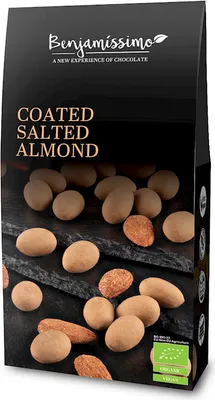 Obrázok produktu pre GLATTED MANDLE SLANÝ KARAMEL BEZLEPKOVÉ60 g - BENJAMISSIMO