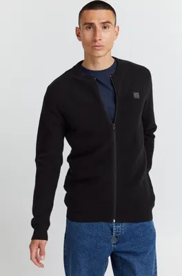 Produktbild von !Solid SDValencia Herren Strickjacke Cardigan Feinstrick Jacke mit Reißverschluss Struktur Strick
