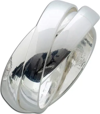 Produktbild von Dreifach Ring Sterling Siliber 925 bewegliche Schienen 19