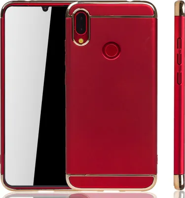 Produktbild von Xiaomi Redmi Note 7 / 7 Pro Handy Hülle Schutz Case Bumper Hard Cover Rot