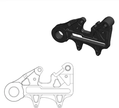 Image de Adaptateur D'etrier De Frein 240Mm
