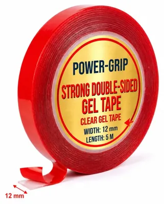 Produktbild von Transparentes Gel Montageband Doppelseitig 12 mm x 5 m Extra Stark
