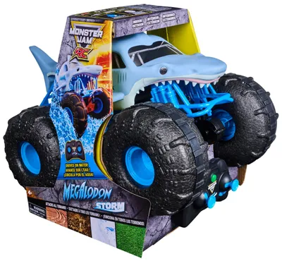 Productafbeelding van Monster Jam Megalodon Storm (lichtblauw, schaal 1:15)